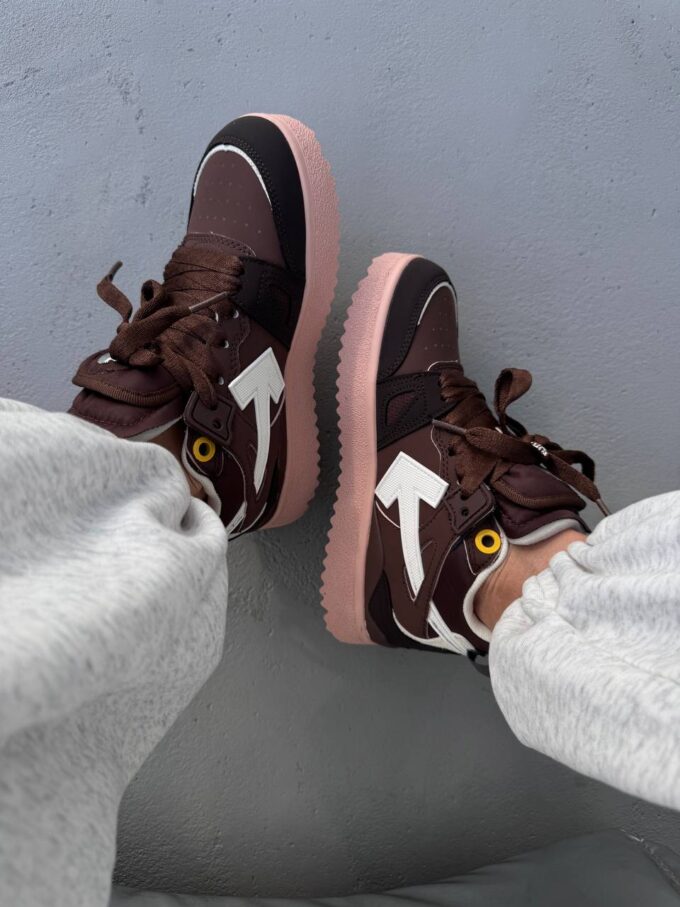 Off-White Sponge Mid Top Brown White - Зображення 5