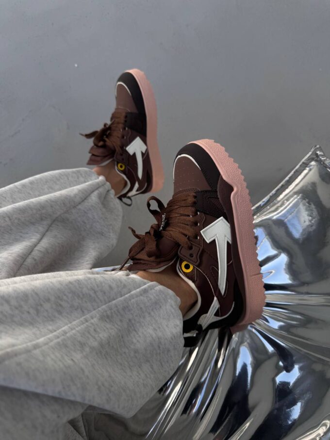Off-White Sponge Mid Top Brown White - Зображення 6