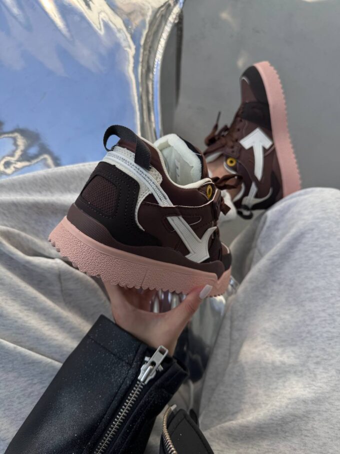 Off-White Sponge Mid Top Brown White - Зображення 7
