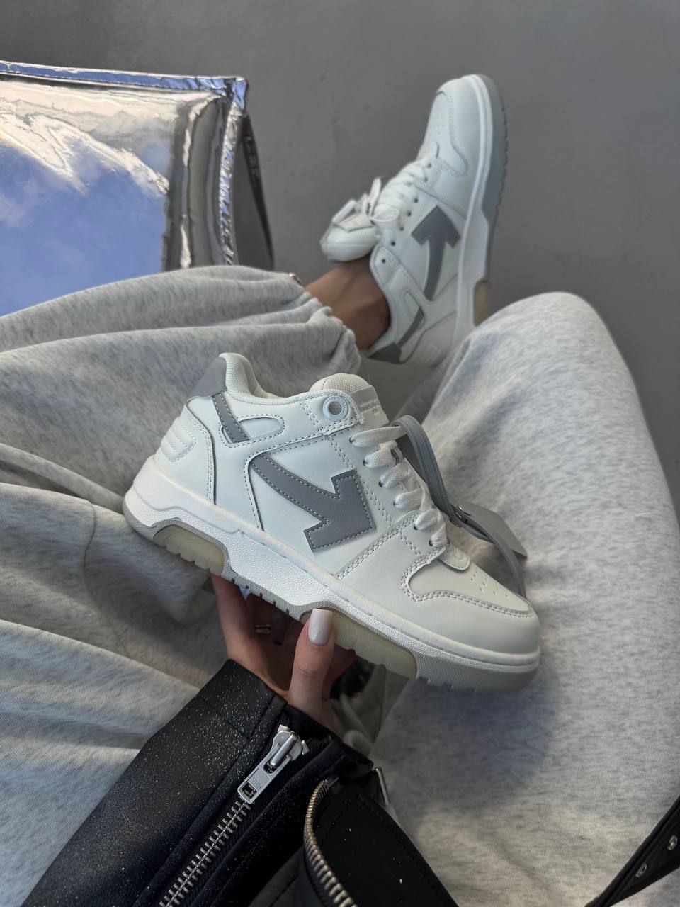 Off White x Out Of Office White Grey