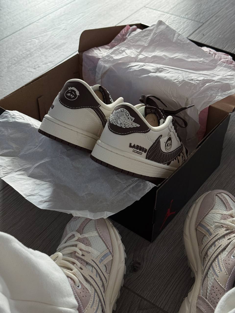 Labudu x Travis Scott x Air Jordan 1 Low - Зображення 6