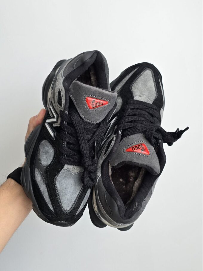 New Balance 9060 Fur Black Grey - Зображення 2