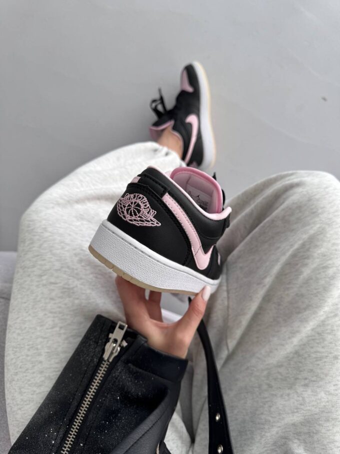 Nike Air Jordan Retro 1 Low Black Pink - Зображення 6