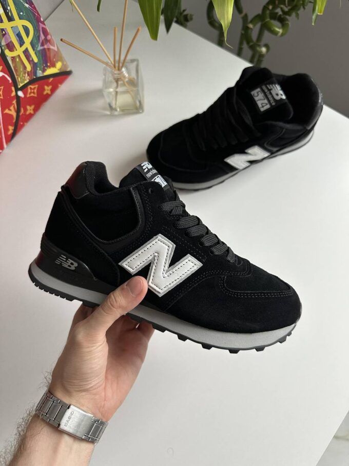 New Balance 574 Black White