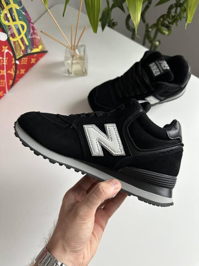 New Balance 574 Black White - Зображення 4