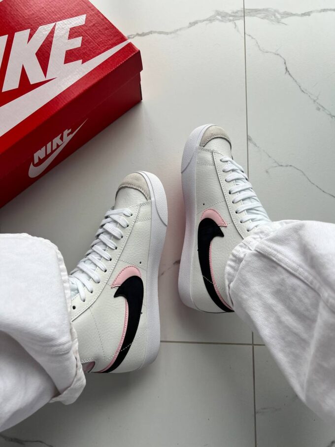 Nike Blazer High 77 SE White Black Arctic Punch - Зображення 3