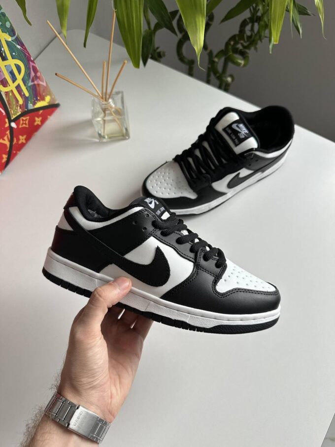 Nike SB Dunk Low Black White Fur