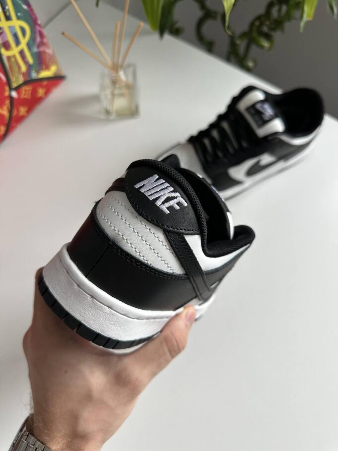 Nike SB Dunk Low Black White Fur - Зображення 6