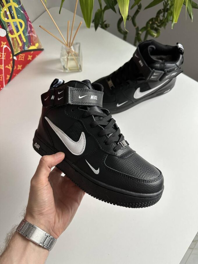 Nike Air Force 1 Mid '07 LV8 Black White - Зображення 2