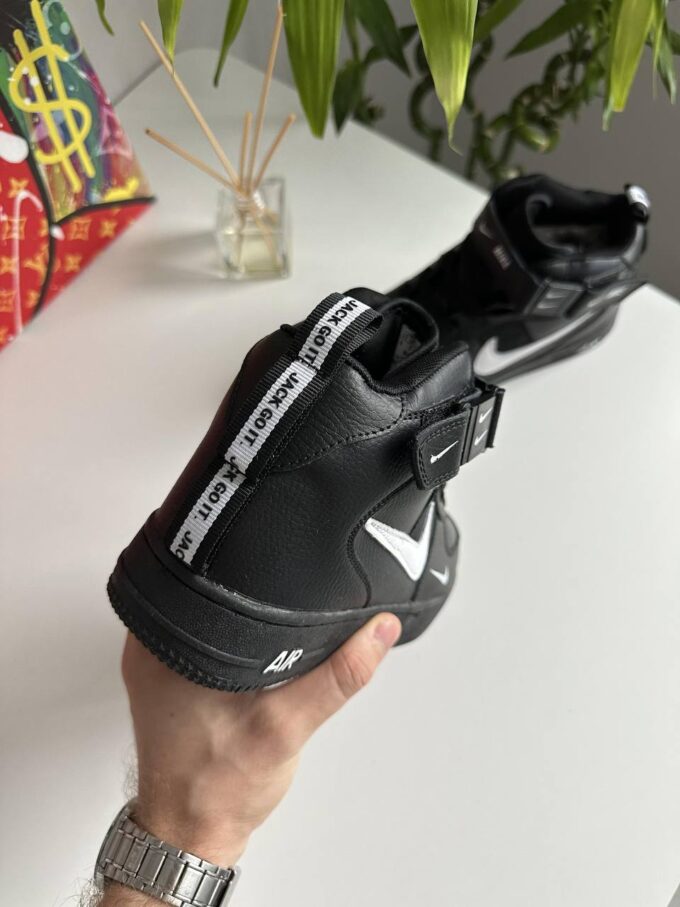 Nike Air Force 1 Mid '07 LV8 Black White - Зображення 7