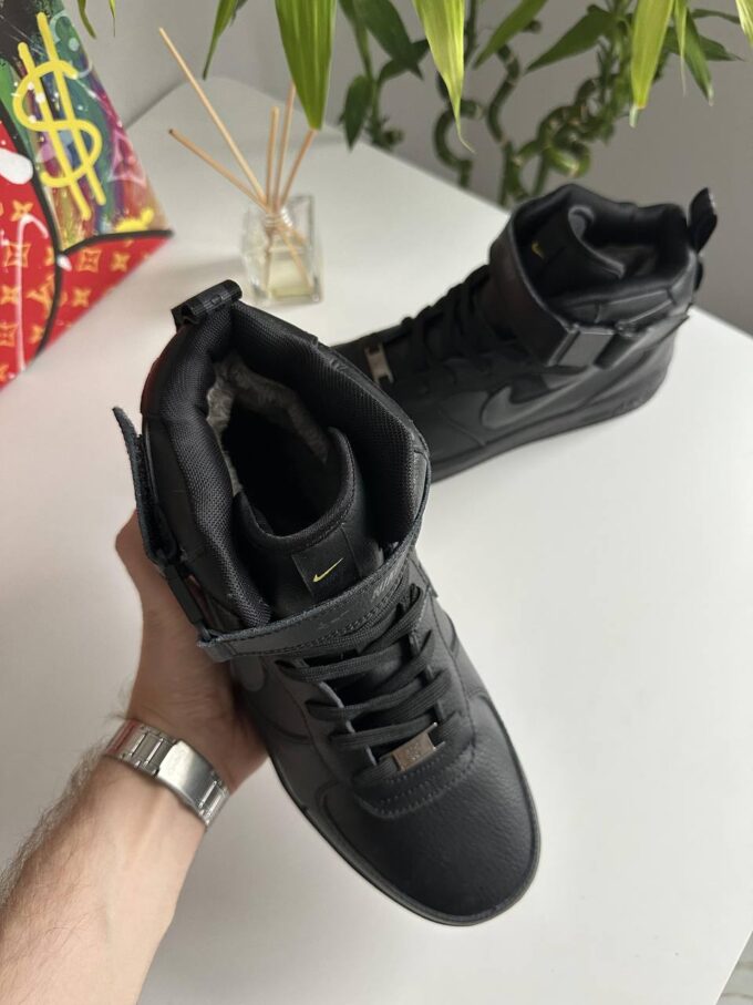 Nike Air Force 1 Mid Black - Зображення 3