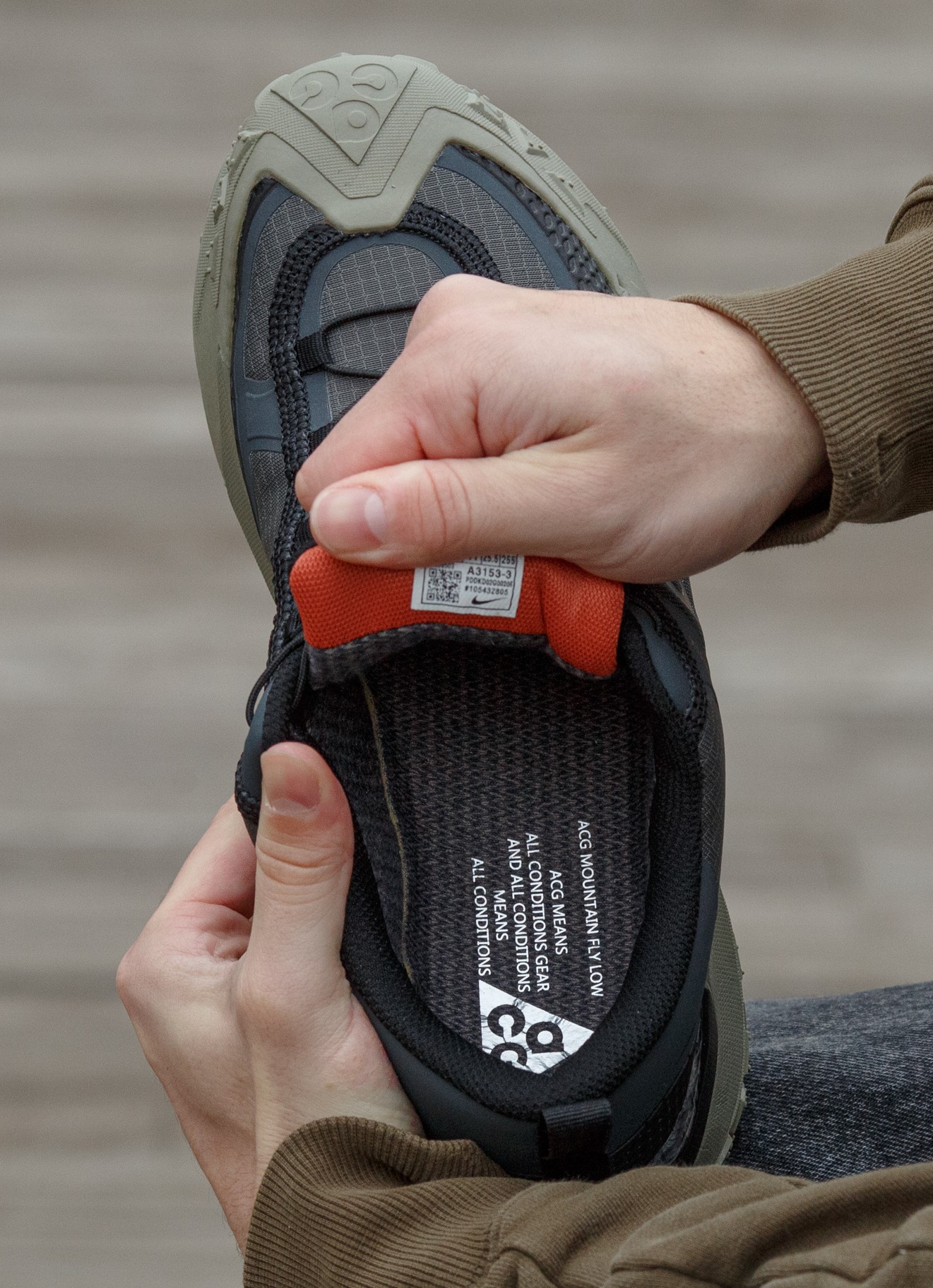 Nike Acg Moutain Fly Gore Tex Black Haki - Зображення 7