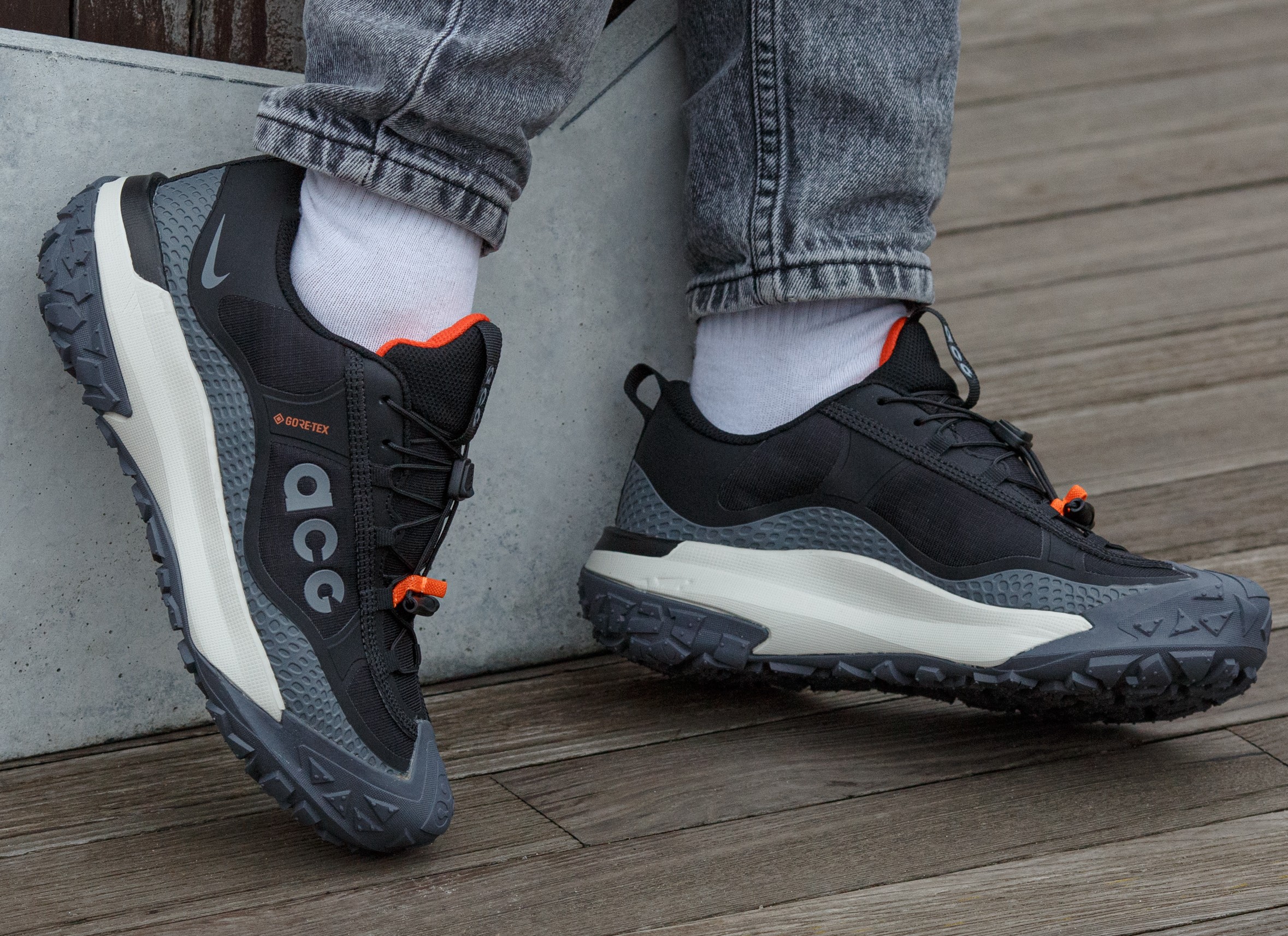 Nike Acg Moutain Fly Gore Tex Black Grey Orange - Зображення 2