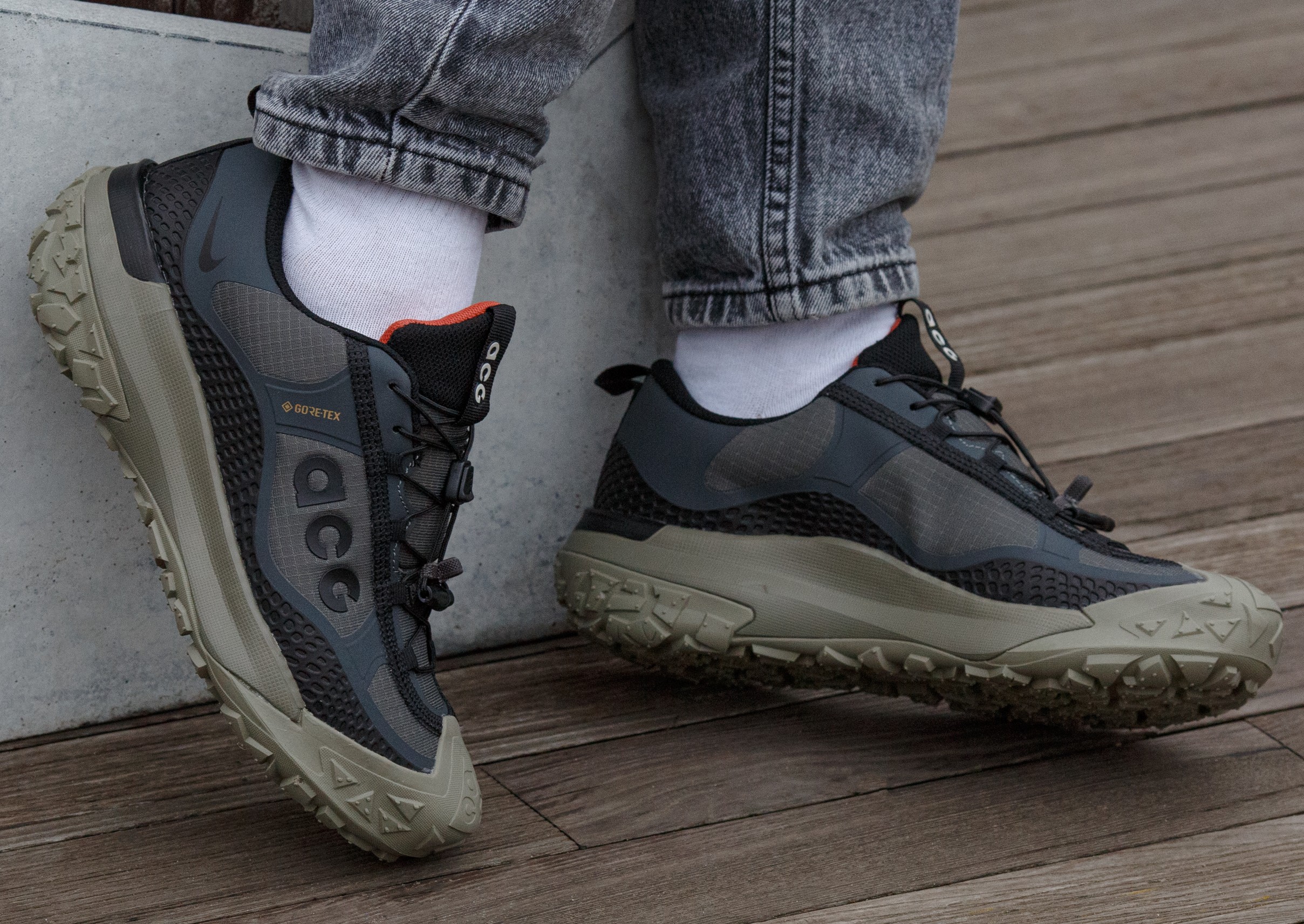 Nike Acg Moutain Fly Gore Tex Black Haki - Зображення 2