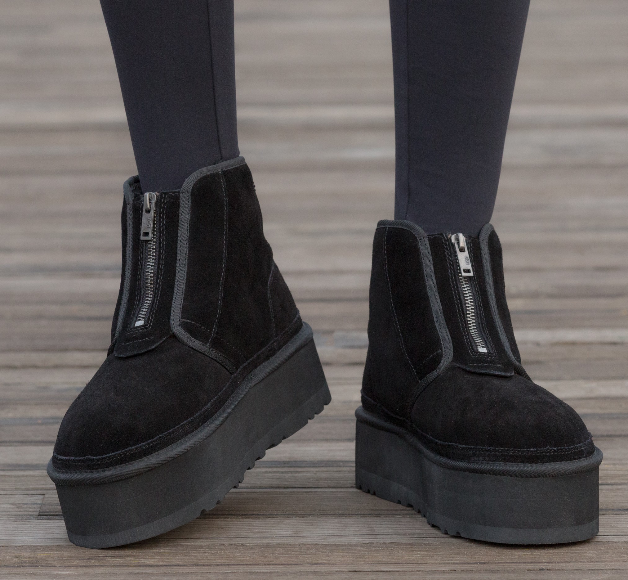 Ugg Neumel Platform Zip Slipper Black - Зображення 2