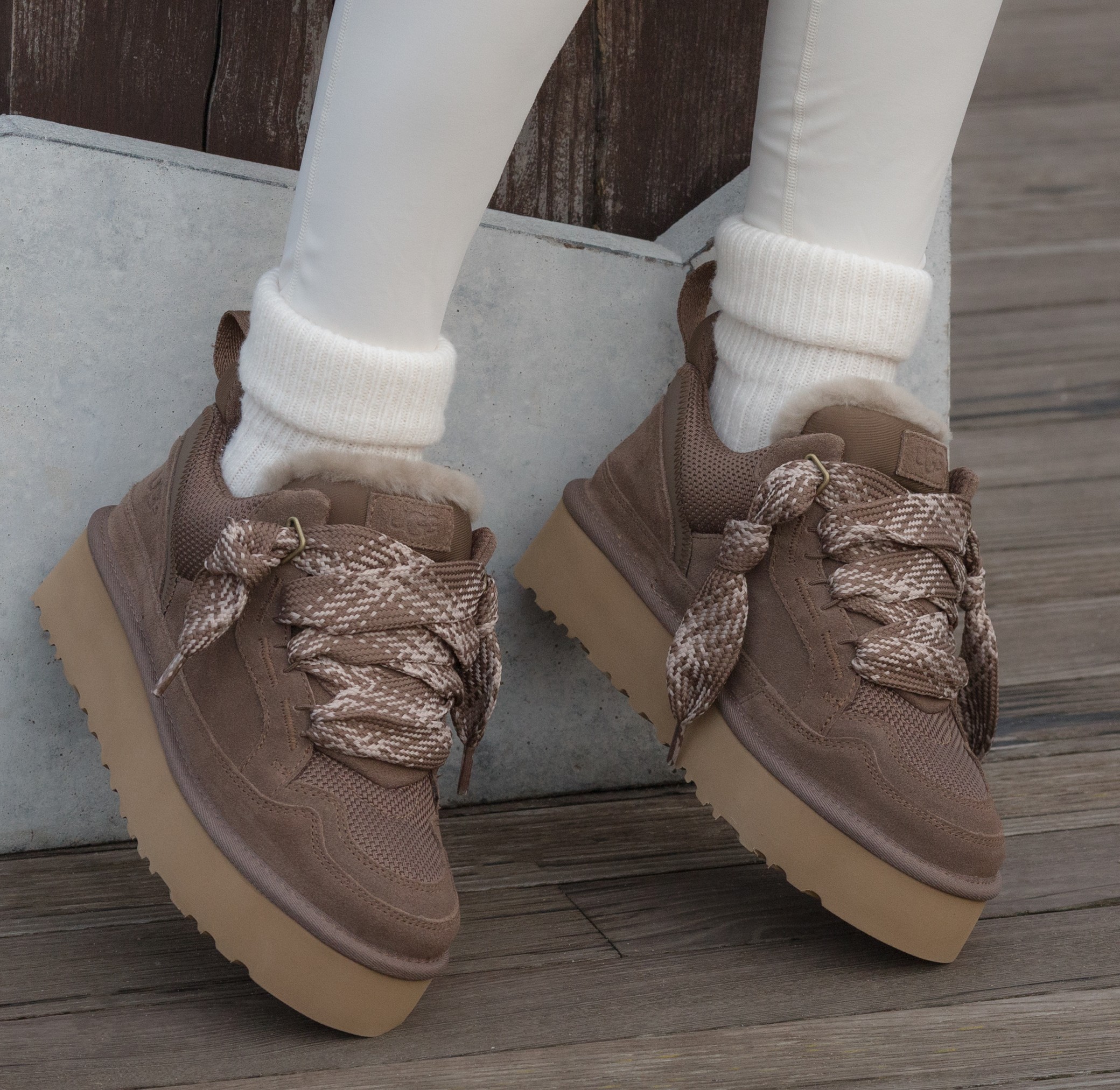 Ugg Lowmel Sneaker Platform Brown-Olive - Зображення 4