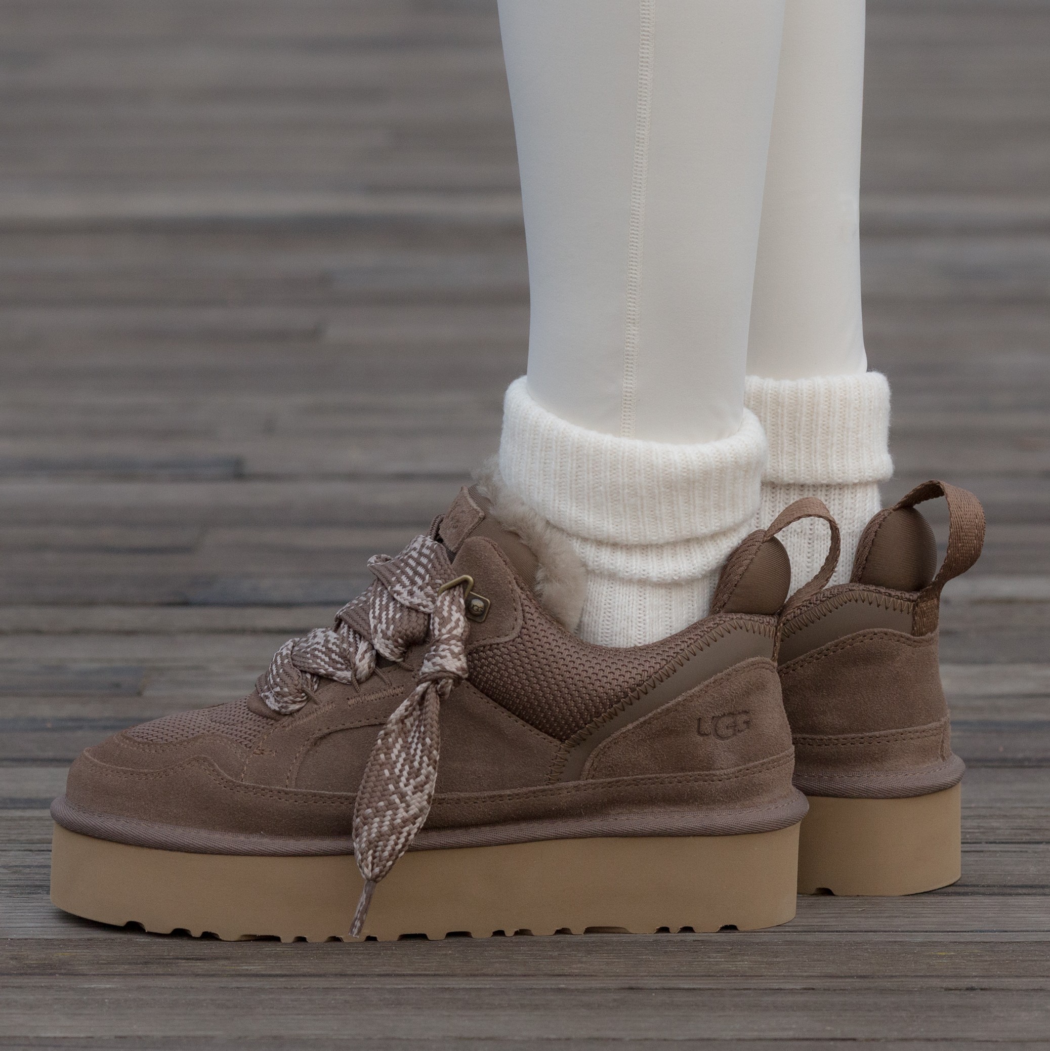 Ugg Lowmel Sneaker Platform Brown-Olive