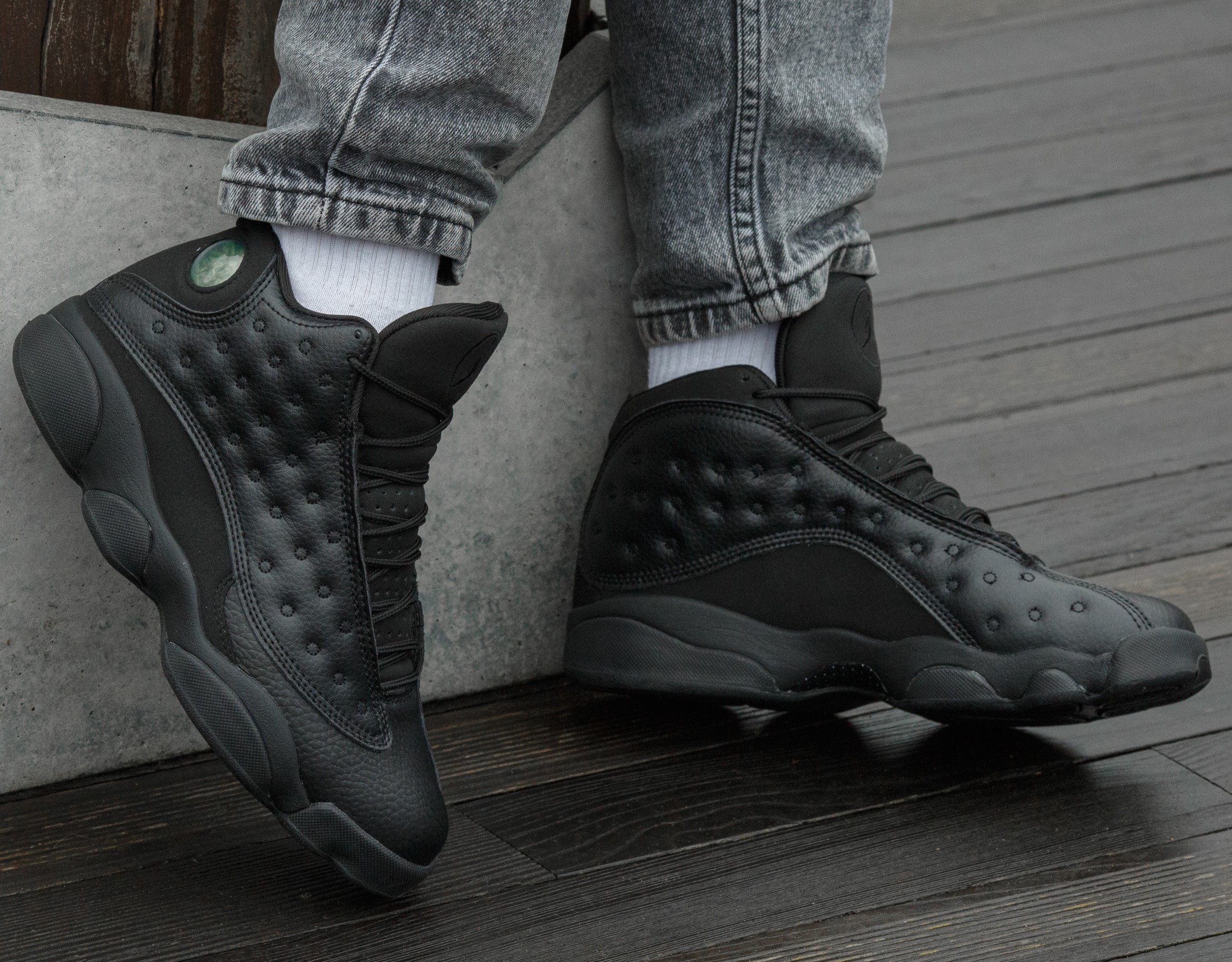 Air Jordan Retro 13 Triple Black - Зображення 4