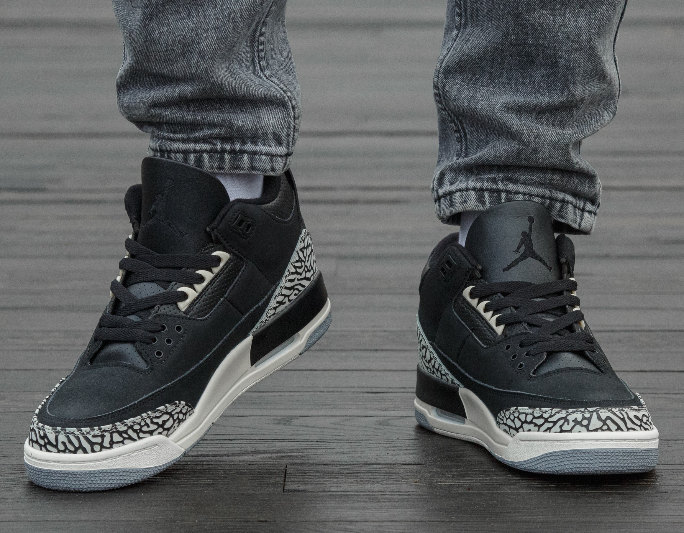Air Jordan Retro 3 Off Noir Black - Зображення 2