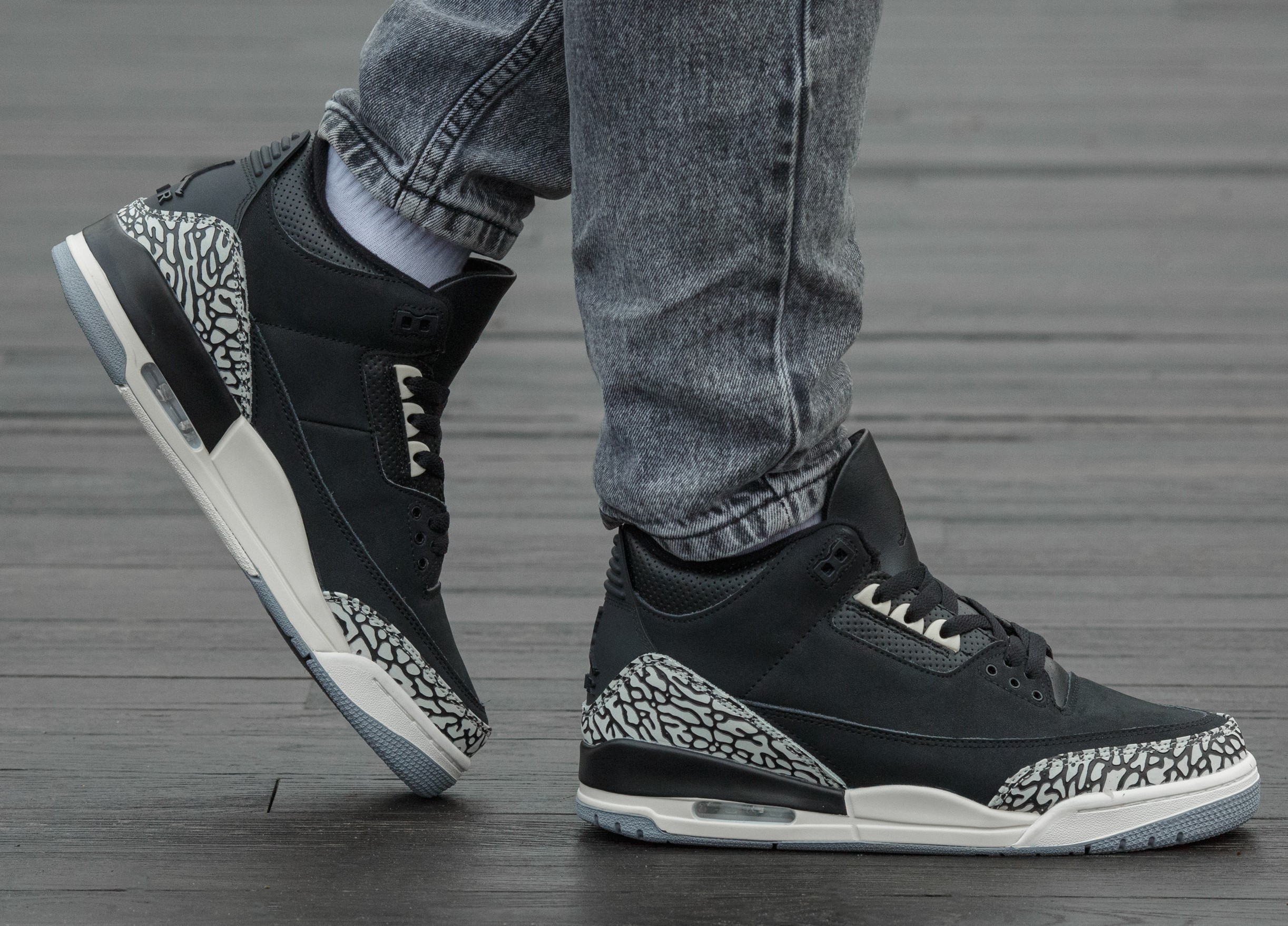 Air Jordan Retro 3 Off Noir Black - Зображення 5