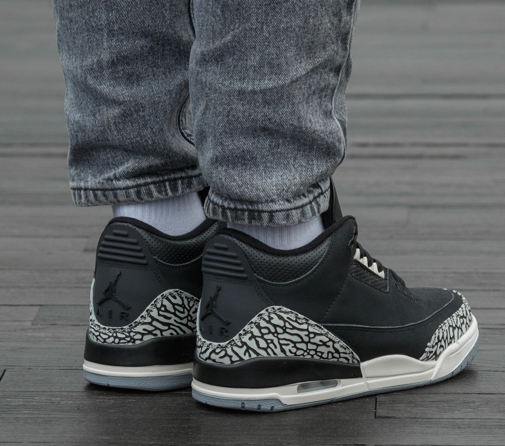 Air Jordan Retro 3 Off Noir Black - Зображення 6