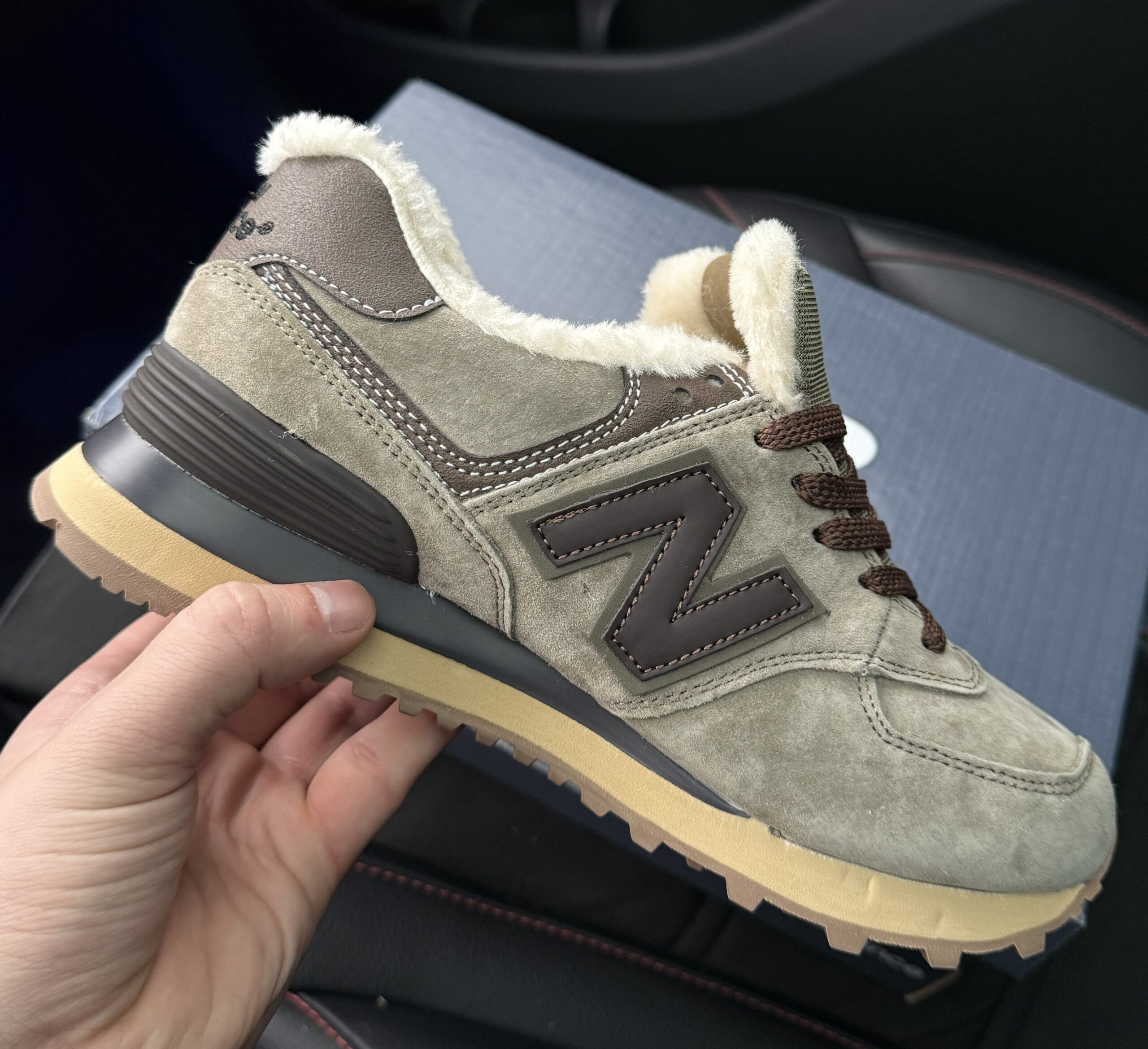 New Balance 574 Brown Fur