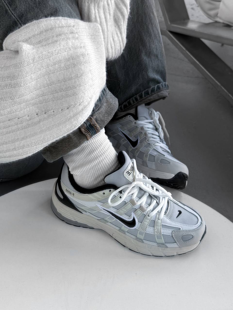 Nike P-6000 White Beige Black Thermo - Зображення 3