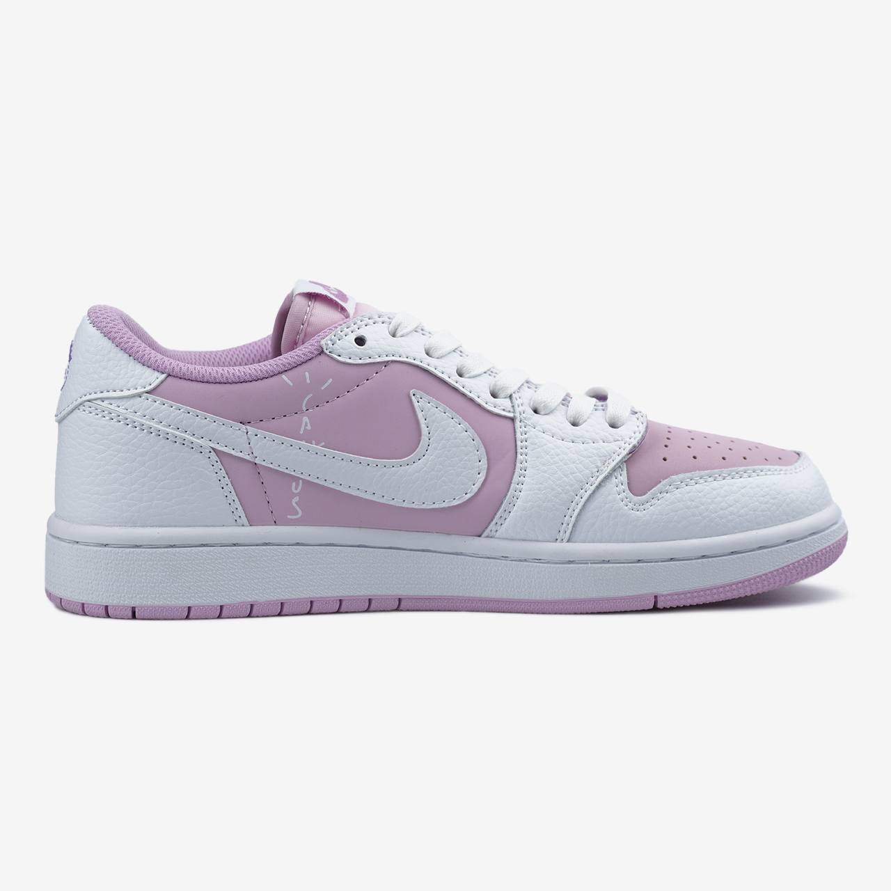 Jordan 1 Low Travis Scott Lilac White Black - Зображення 4