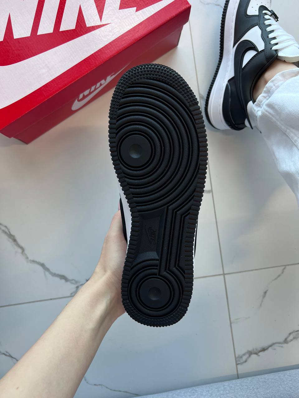 Nike Air Force 1 Low x Ambush Black White - Зображення 7