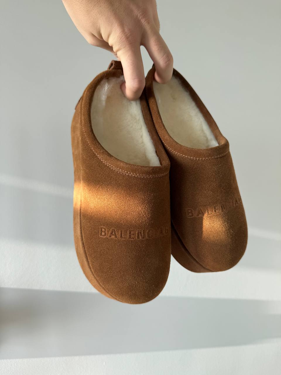 Balenciaga Alaska Soft Platform Mules Brown