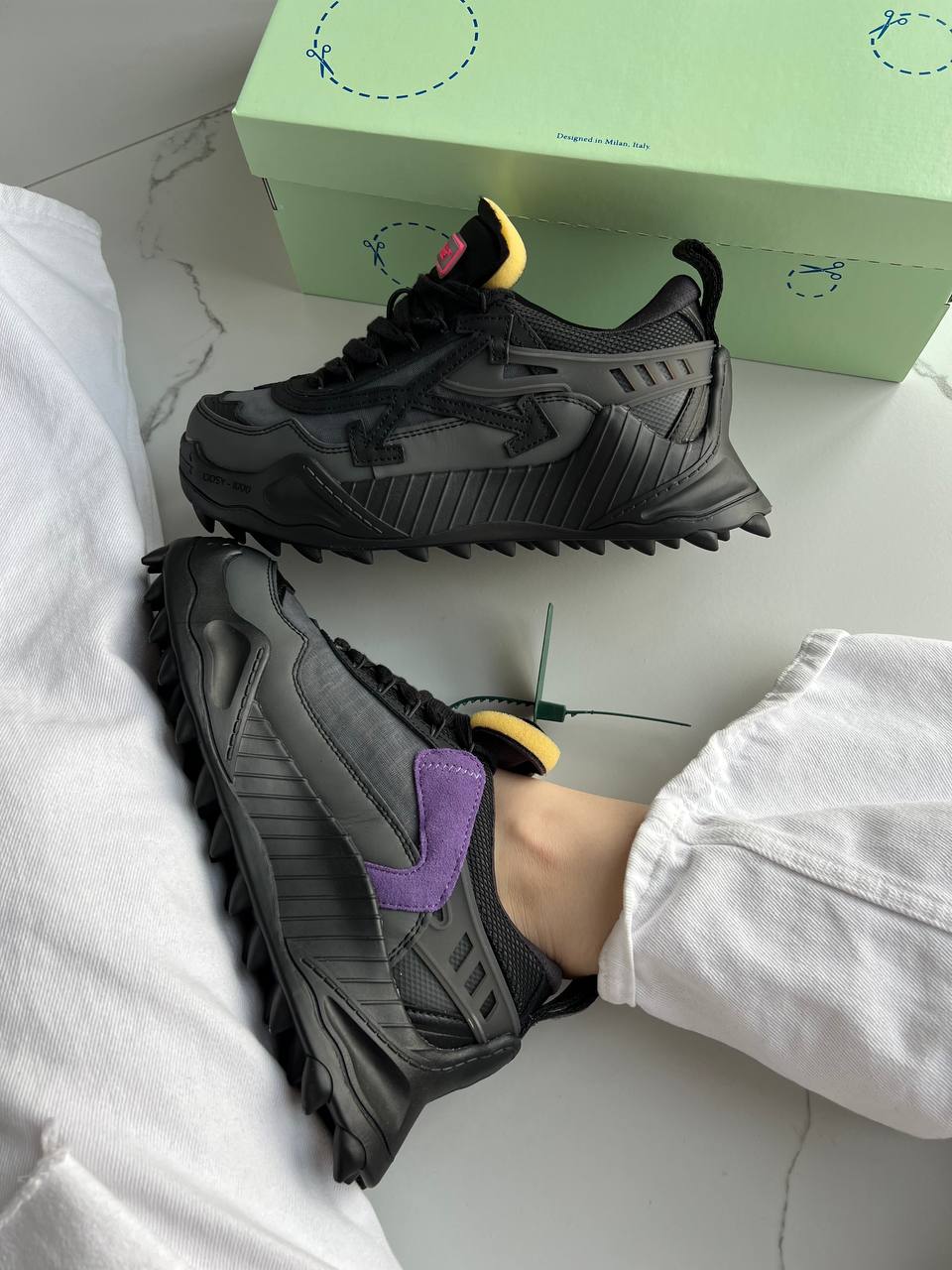 Off-White Odsy-1000 Black Grey - Зображення 4