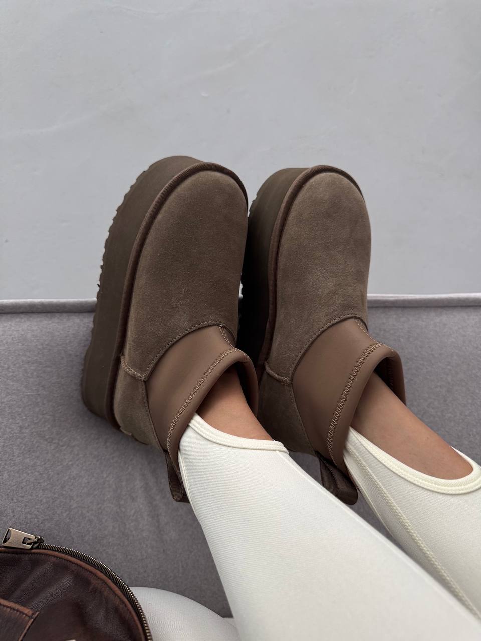 Ugg Mini Dipper Platform Boots Hickory - Зображення 4