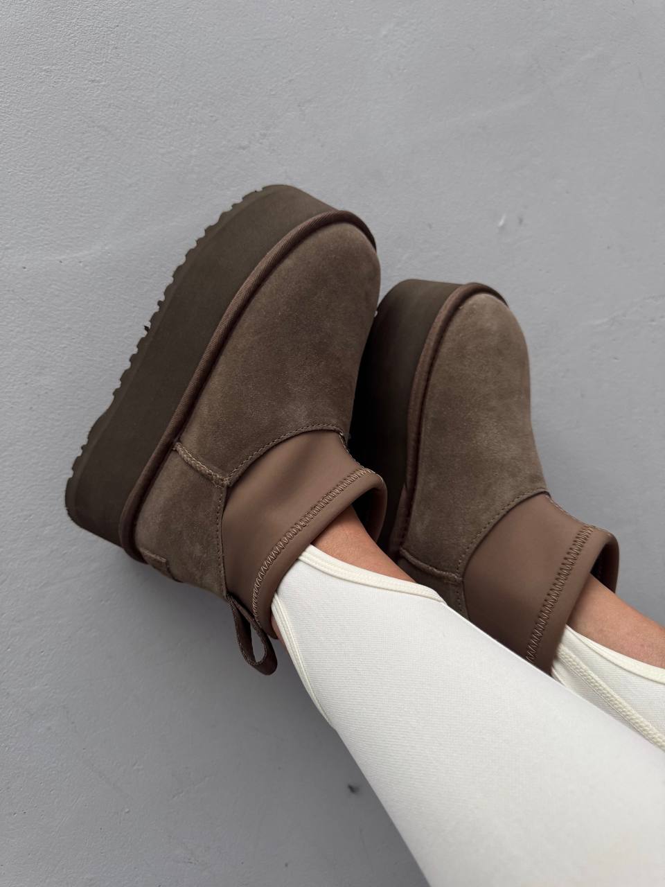 Ugg Mini Dipper Platform Boots Hickory - Зображення 7