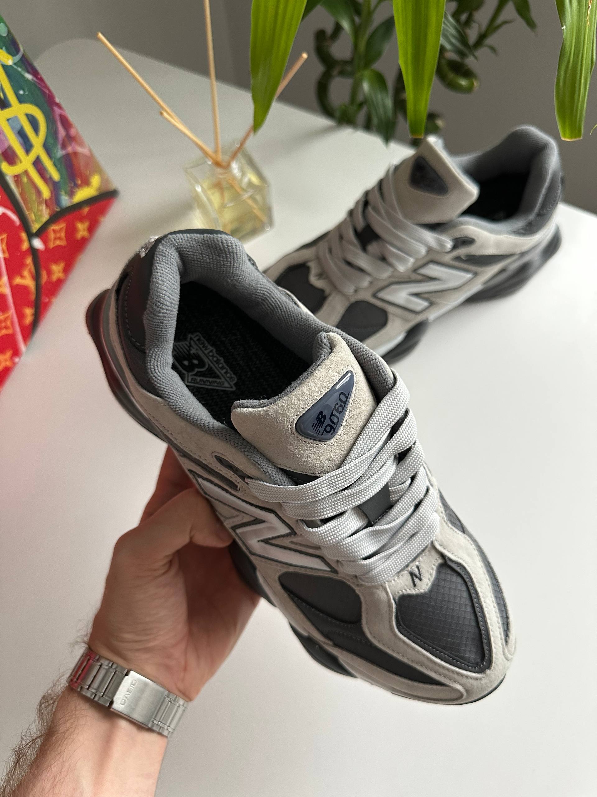 New Balance 9060 Light Grey Graphite Thermo - Зображення 3