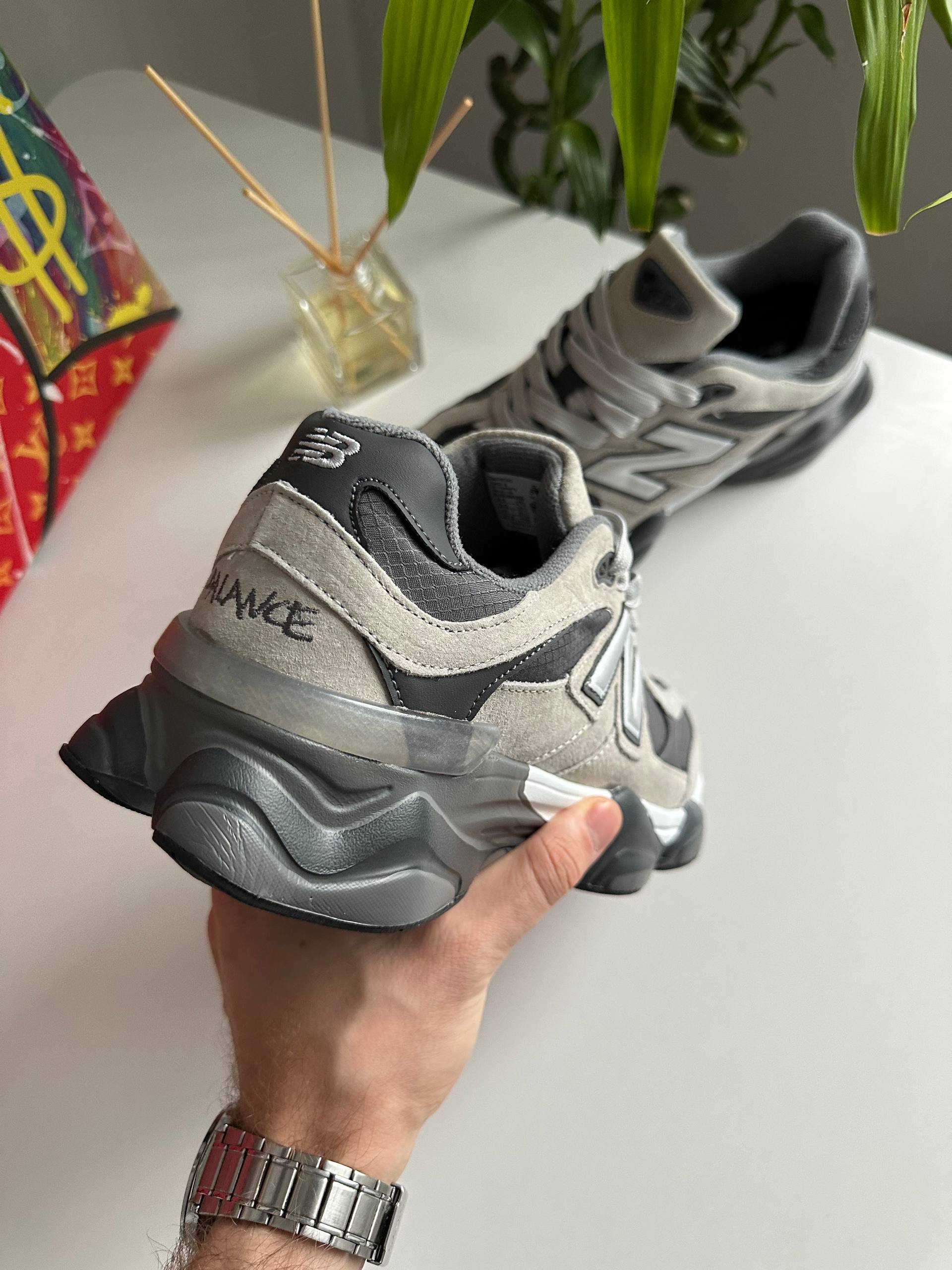 New Balance 9060 Light Grey Graphite Thermo - Зображення 6