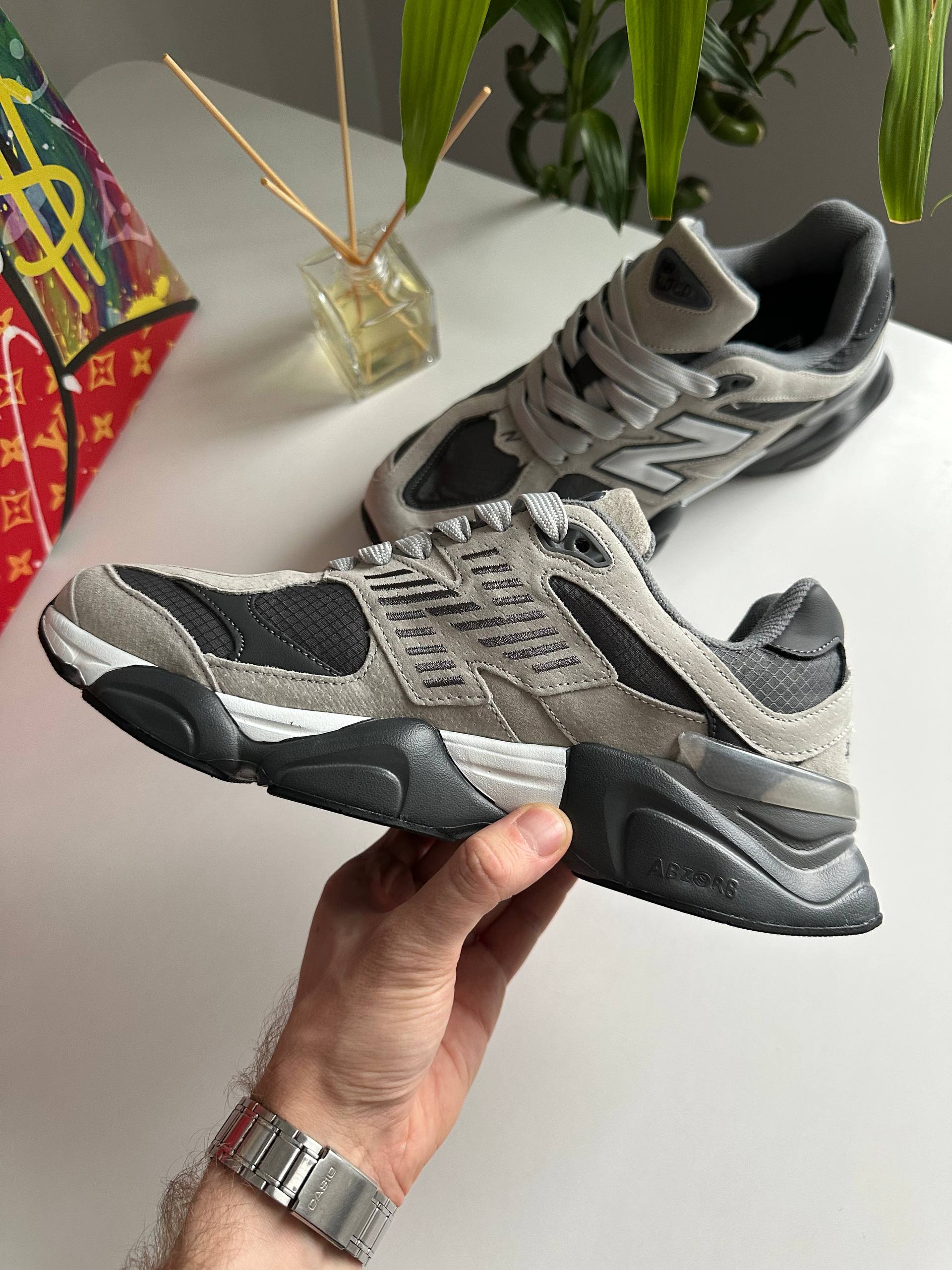 New Balance 9060 Light Grey Graphite Thermo - Зображення 4