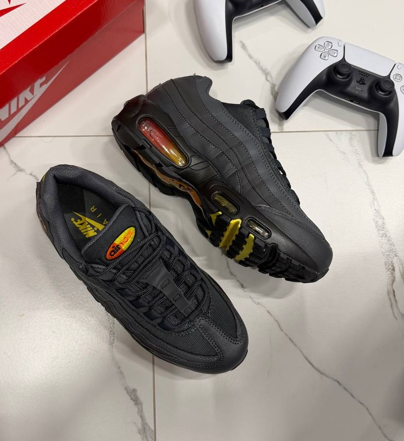 Nike Air Max 95 Anthracite Safety Orange Dark Grey - Зображення 3