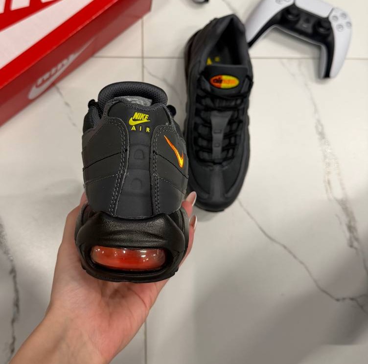 Nike Air Max 95 Anthracite Safety Orange Dark Grey - Зображення 6
