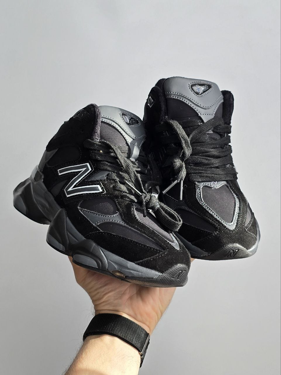 New Balance 9060 Fur Black/Gray - Зображення 2