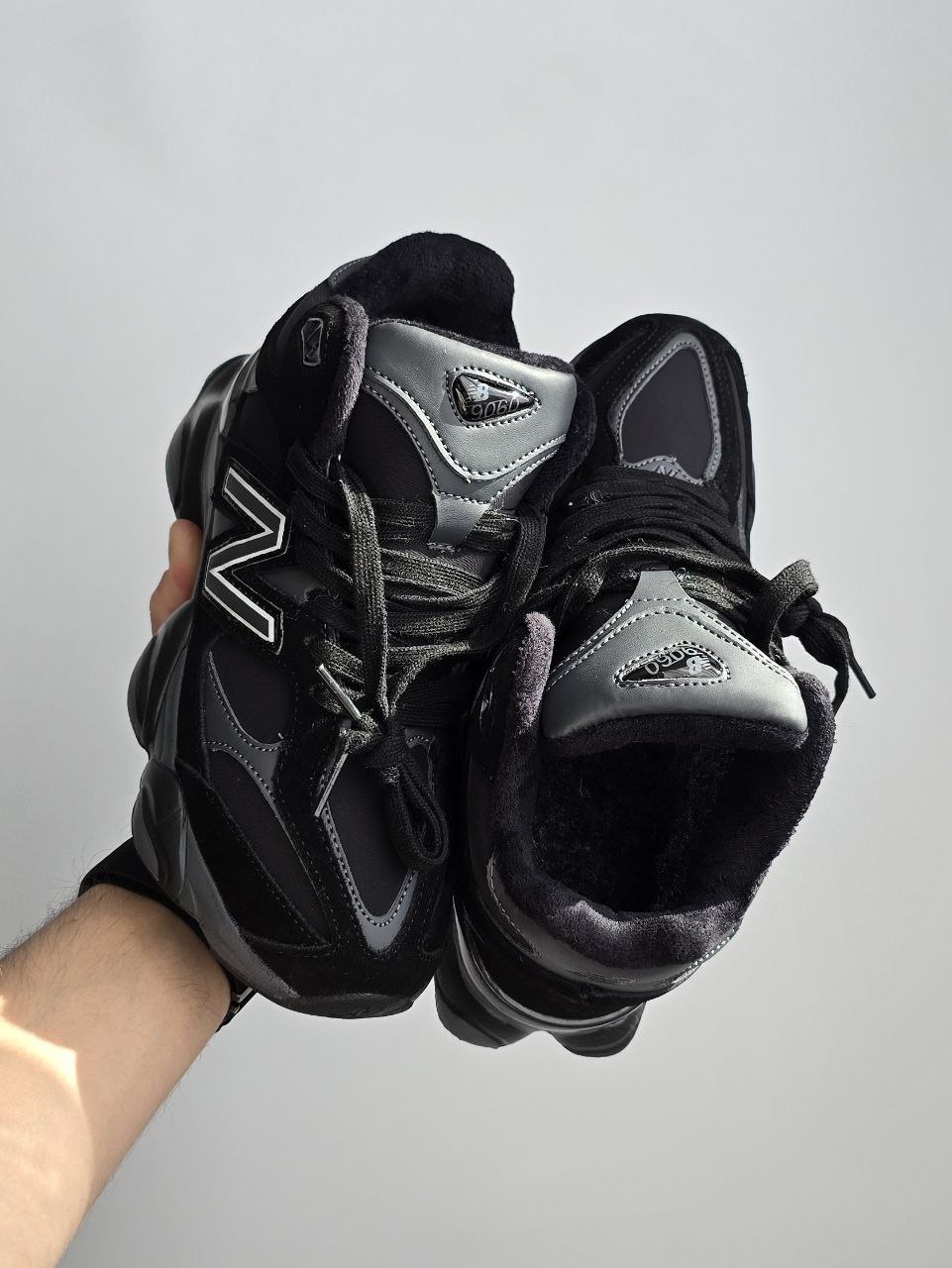 New Balance 9060 Fur Black/Gray - Зображення 4