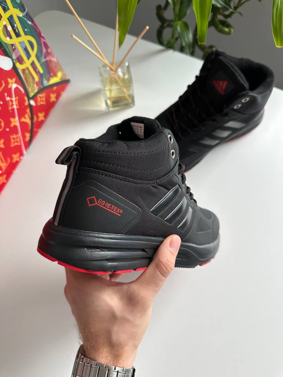 Adidas Terrex Black Red Fur - Зображення 5