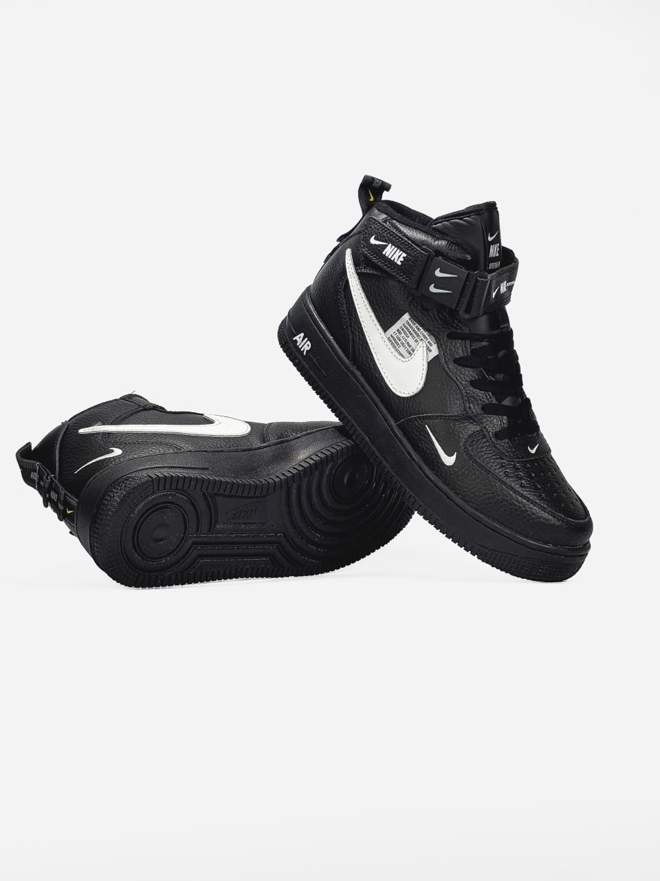 Nike Air Force 1 Hight Black /White Fur - Зображення 4