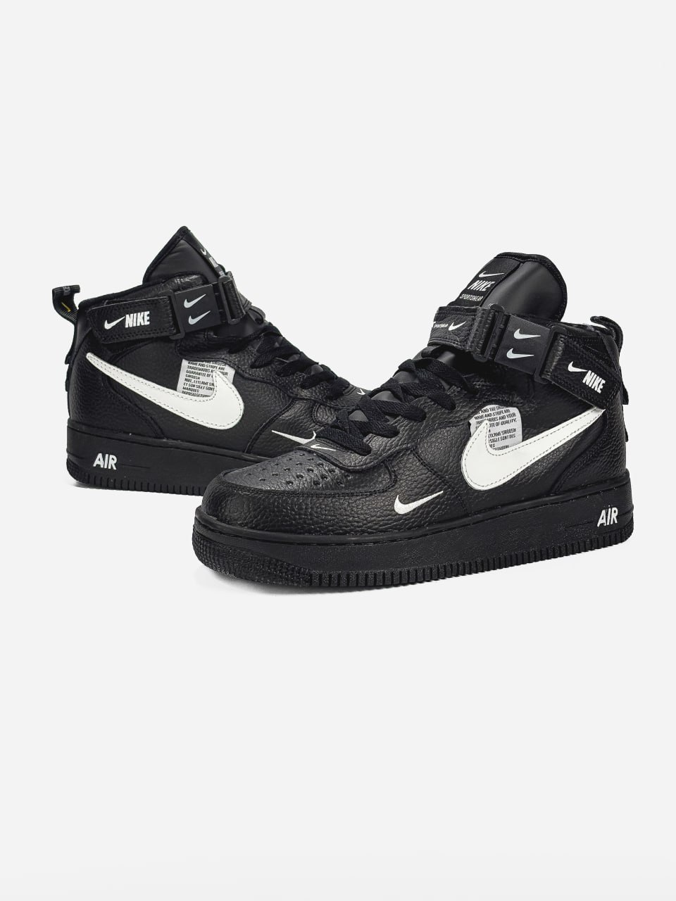 Nike Air Force 1 Hight Black /White Fur - Зображення 3