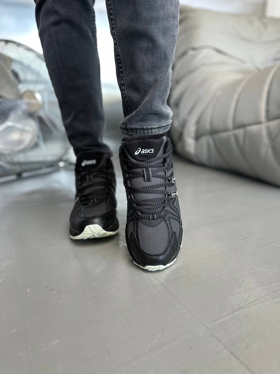 Asics Gel-Kahana 8 High Black Grey Fur - Зображення 5