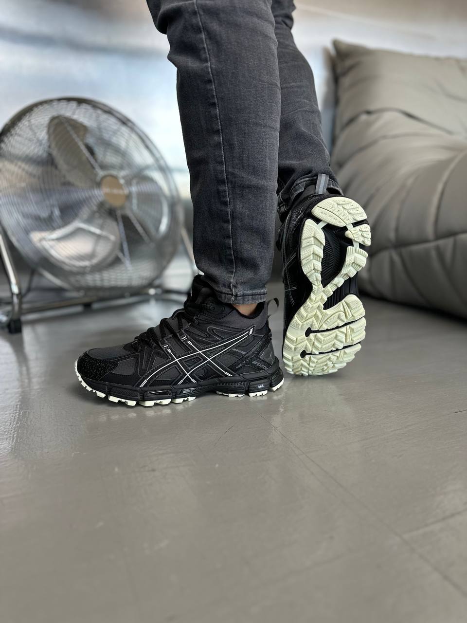 Asics Gel-Kahana 8 High Black Grey Fur - Зображення 3