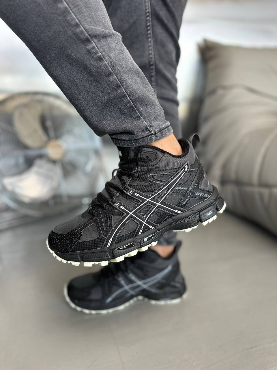 Asics Gel-Kahana 8 High Black Grey Fur - Зображення 2