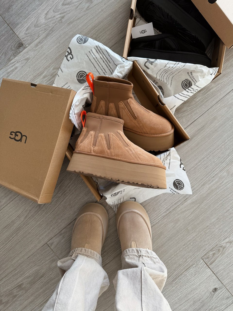 Ugg Classic Mini Dipper Sunwave Chestnut - Зображення 2