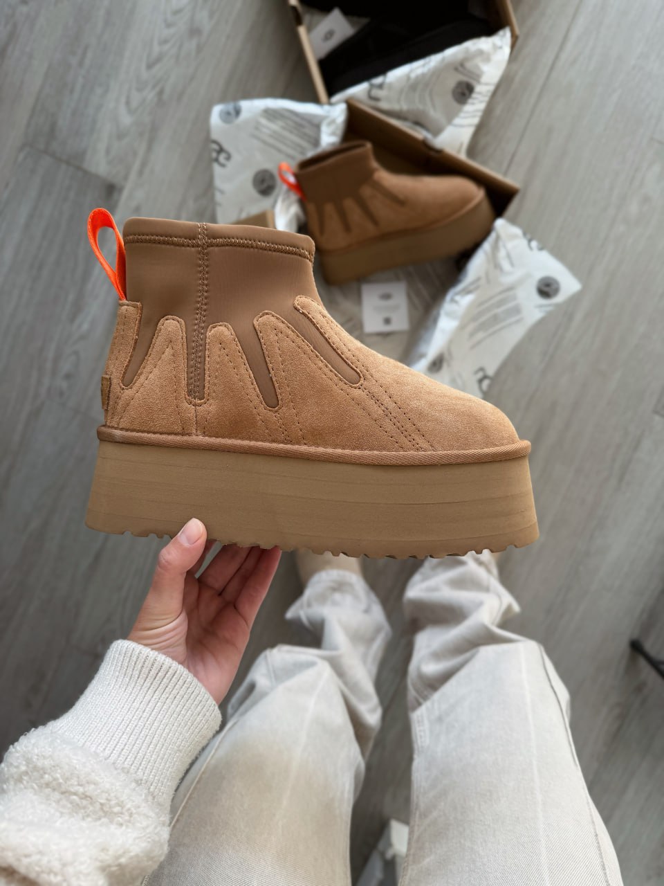Ugg Classic Mini Dipper Sunwave Chestnut