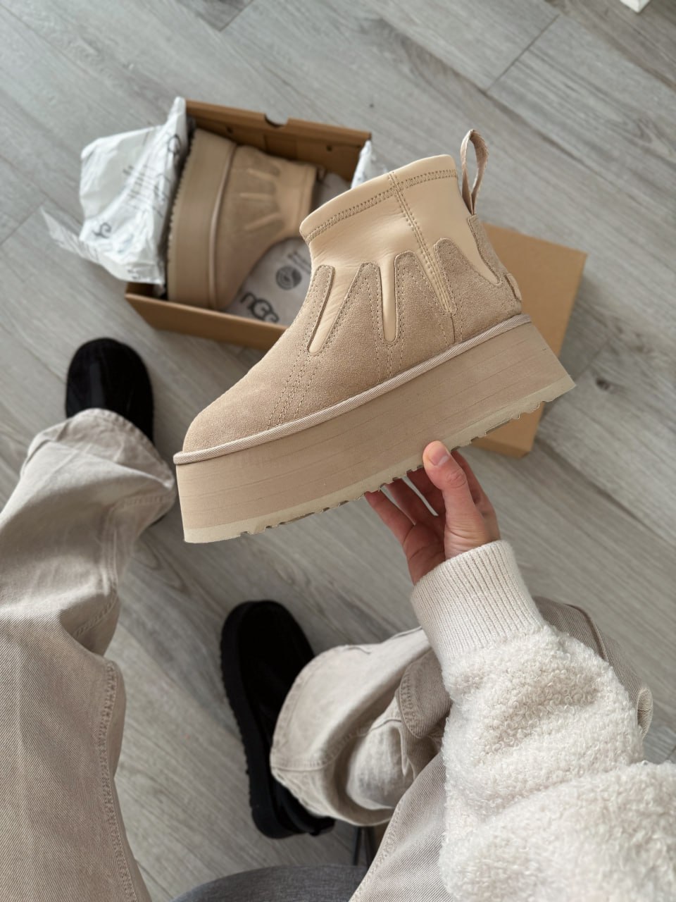 Ugg Classic Mini Dipper Sunwave Beige