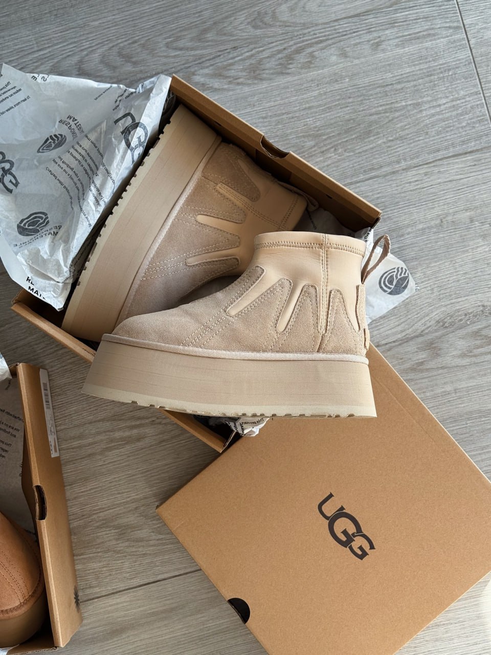 Ugg Classic Mini Dipper Sunwave Beige - Зображення 2